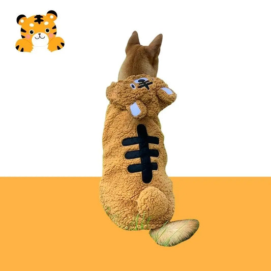 Gousy Animal Outfit Large Pet Tiger Hoodie Sweater Gousy