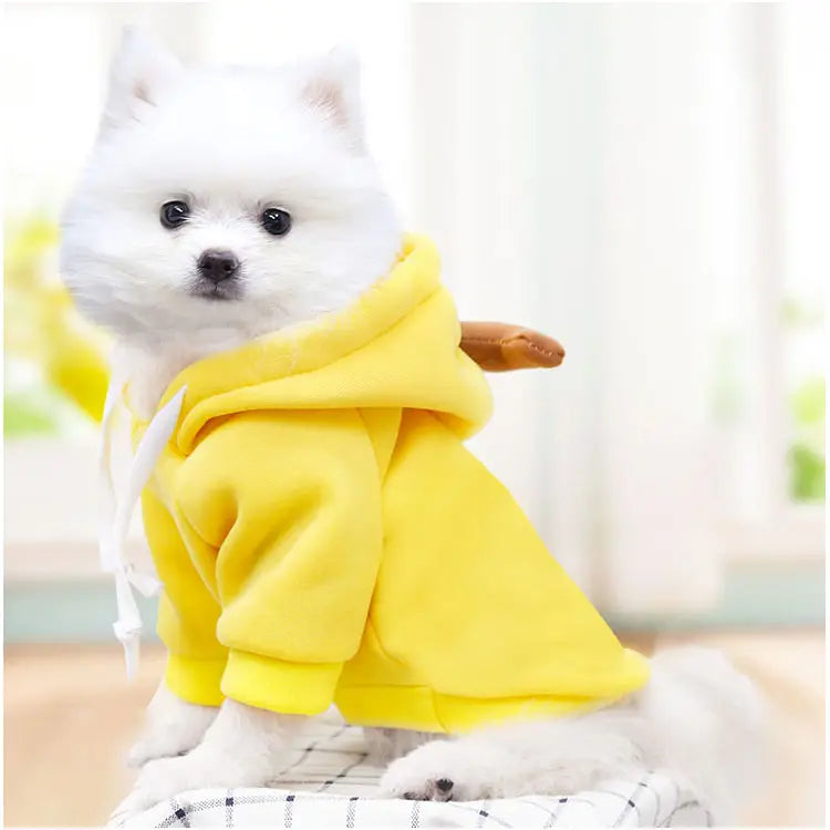 Gousy Fruit Outfit Small Pet Banana Hoodie Sweater Gousy
