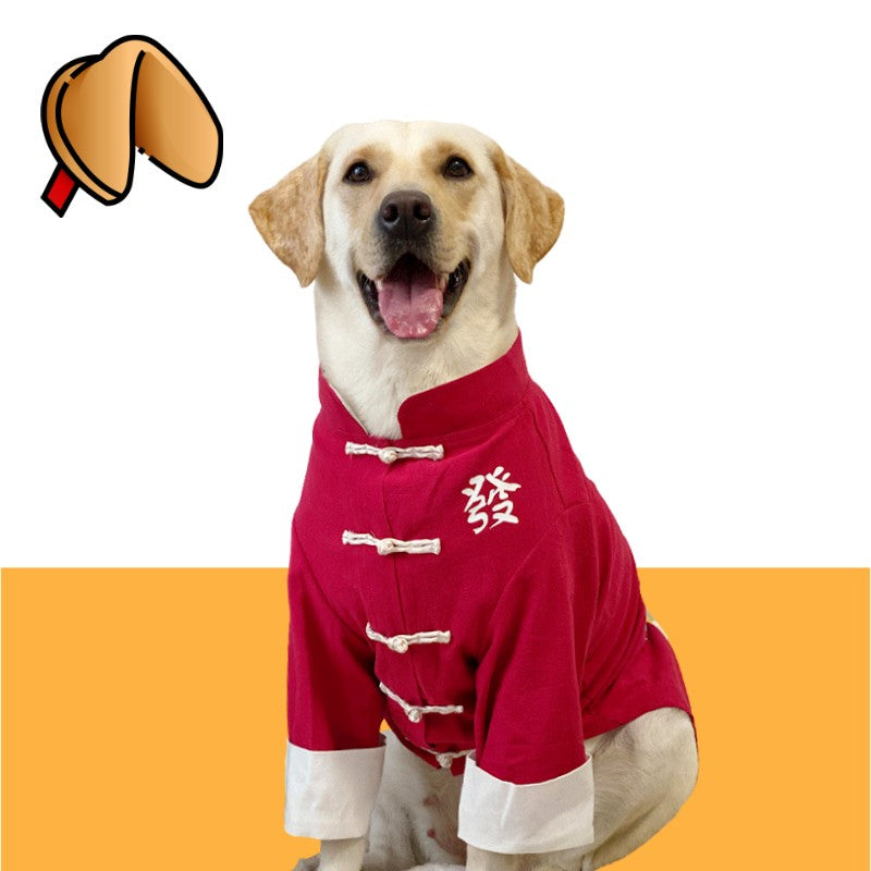 Gousy Oriental Flavor Fortune Cookie Printed Pet Top Gousy