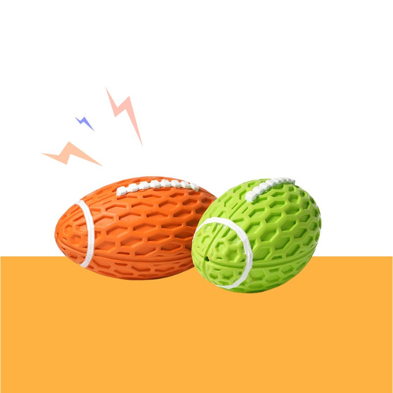 Gousy Star Player Chewy Squeaky Rugby Toy Gousy