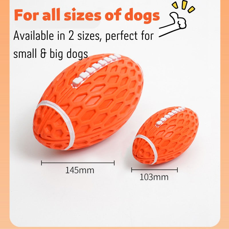 Gousy Star Player Chewy Squeaky Rugby Toy Gousy