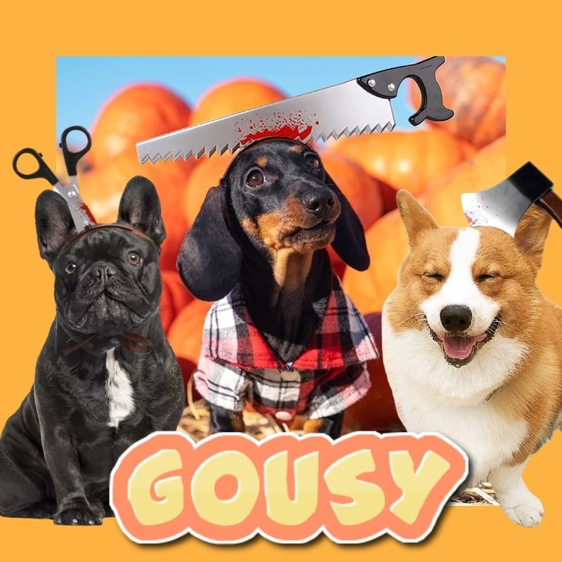 Gousy Pet Funny Saw Costumes Accessories Hat Gousy