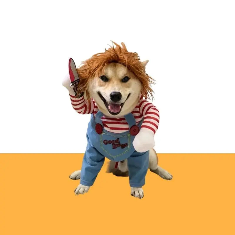 Gousy All Size Pet Cosplay Chucky Costume Gousy