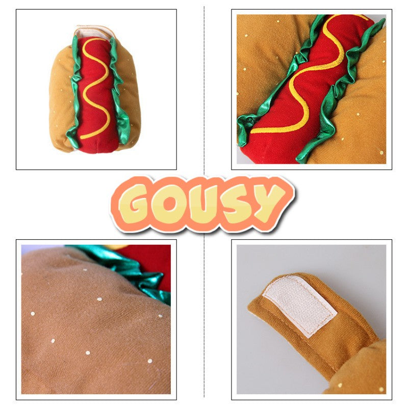 Gousy All Size Pet Cosplay Hotdog Costume Gousy