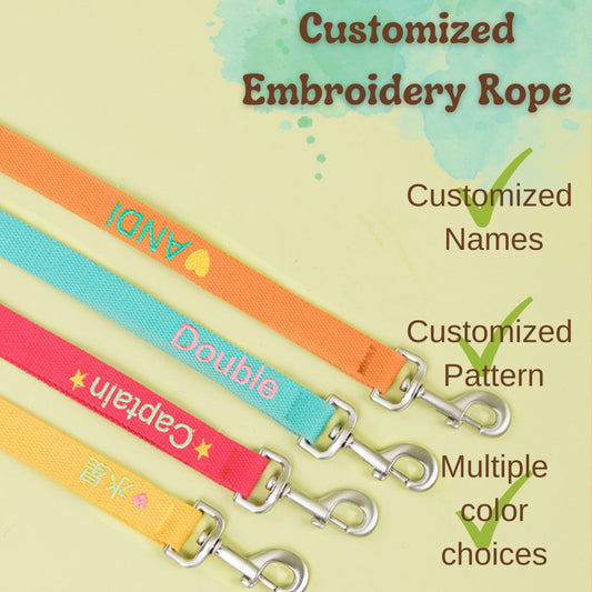 Gousy Customized Products Embroidery Leash Gousy