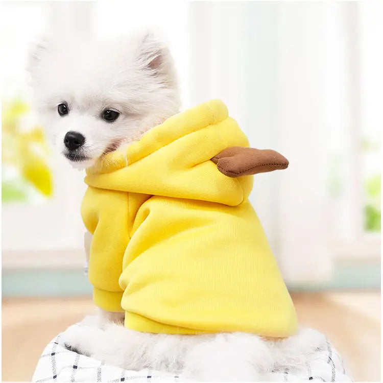 Gousy Fruit Outfit Small Pet Banana Hoodie Sweater Gousy