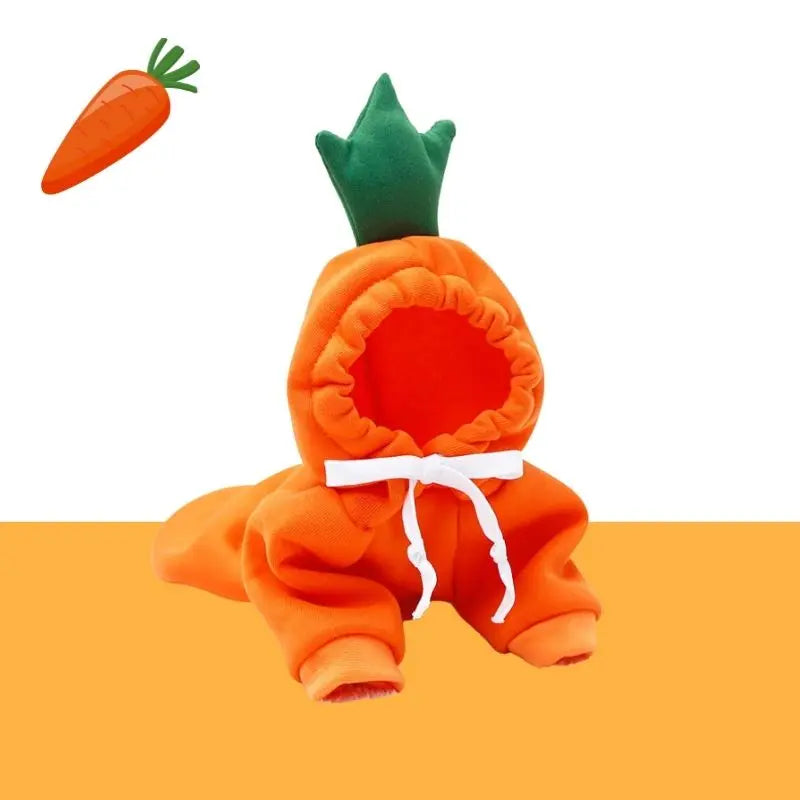 Gousy Fruit Outfit Small Pet Carrot Hoodie Sweater Gousy