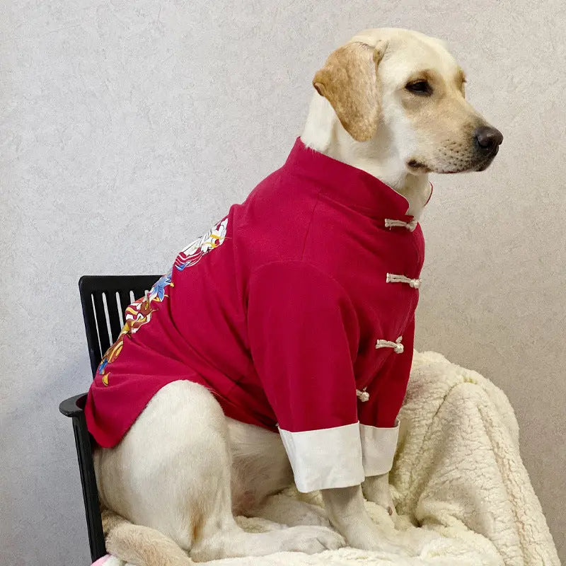 Gousy Oriental Flavor Fortune Cookie Printed Pet Top Gousy