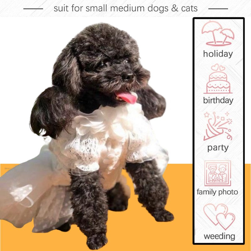 Gousy Small Pet Princess Wedding Dress Gousy