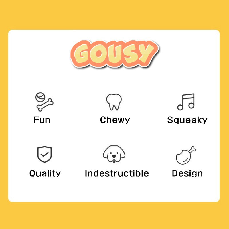 Gousy Squeaky Chewy Fries Plush Toy Gousy